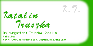 katalin truszka business card